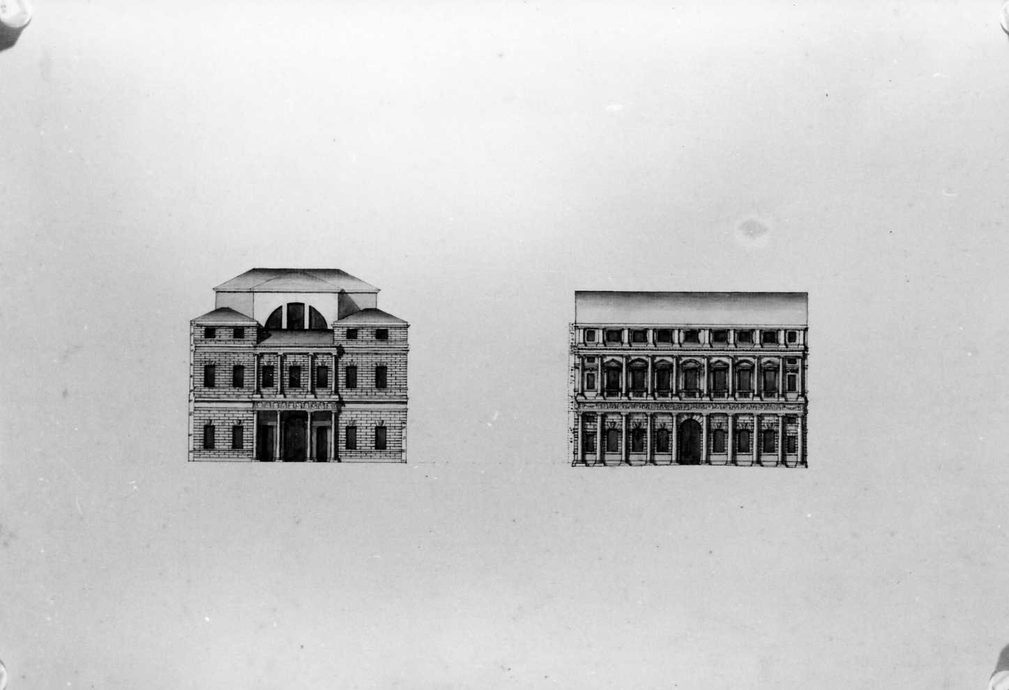 palazzo Cordellina a Vicenza (disegno, serie) di Calderari Ottone Maria (sec. XVIII)