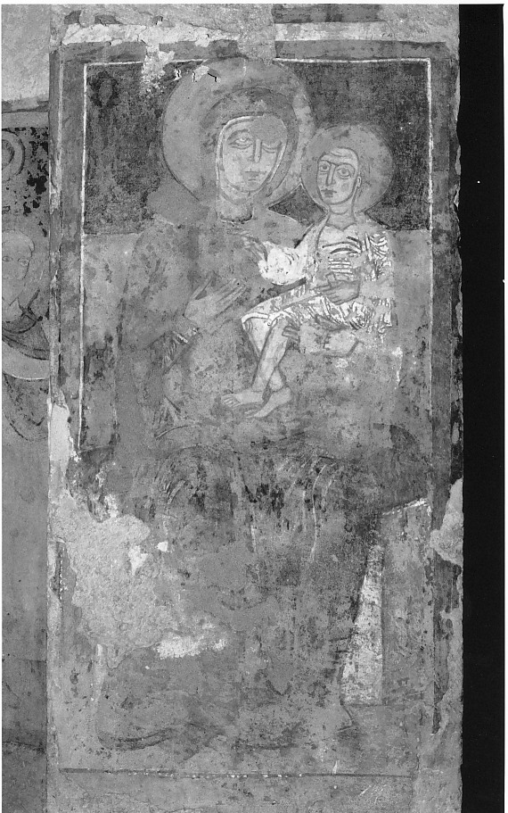 Madonna con Bambino in trono (dipinto) - ambito veronese (sec. XII)