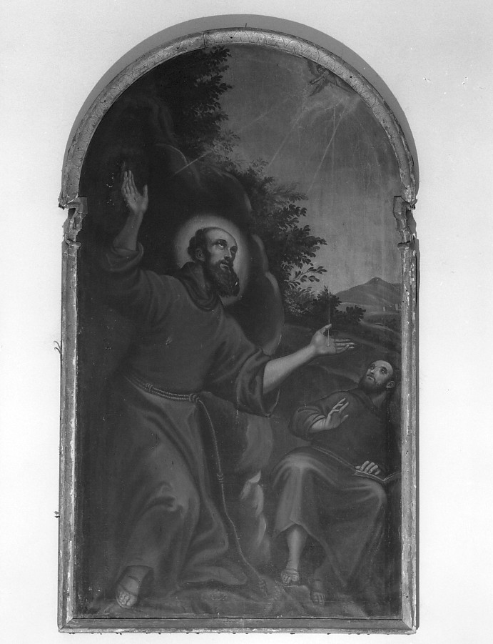 San Francesco d'Assisi riceve le stimmate (dipinto) - ambito veneto (sec. XVIII)