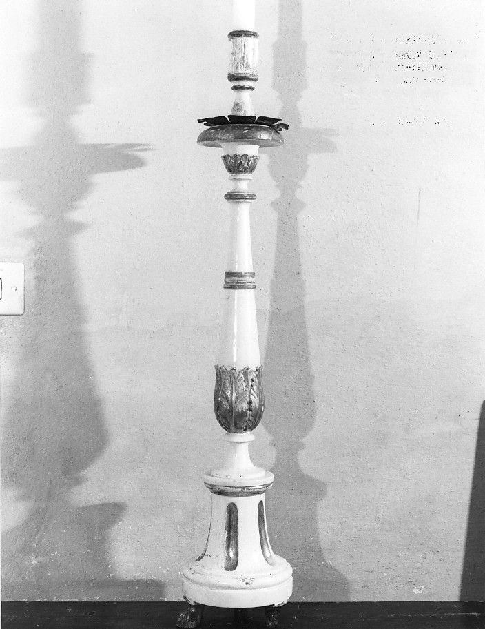 candelabro, serie - ambito vicentino (prima metà sec. XIX)