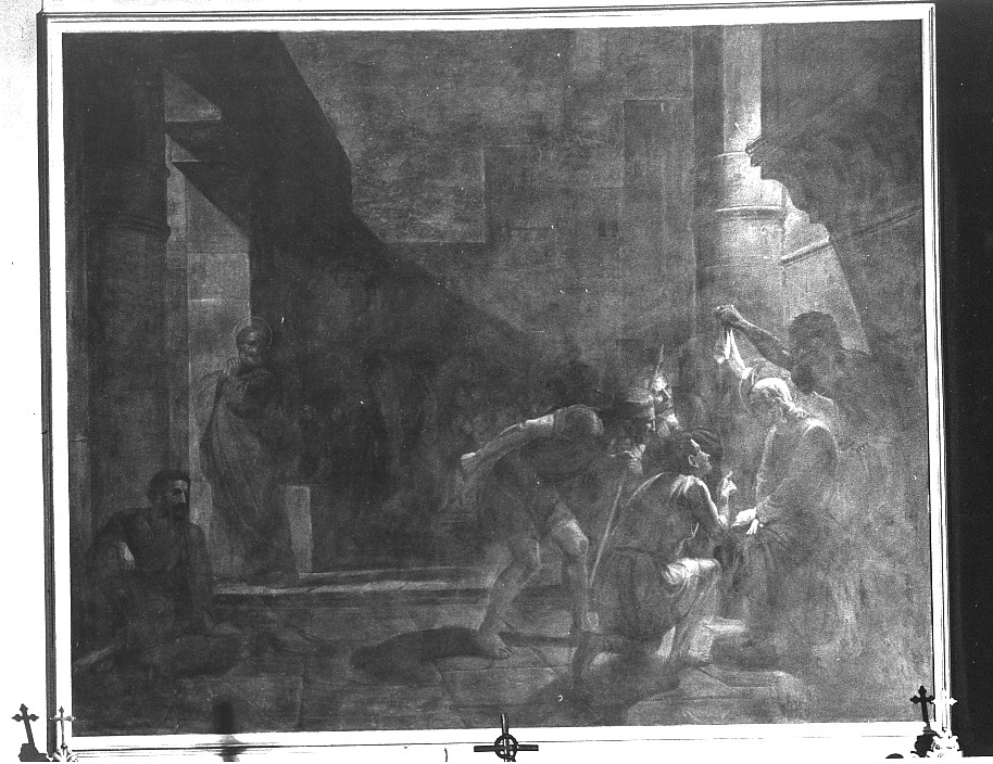 Cristo deriso (dipinto) di Pupin Valentino (sec. XIX)