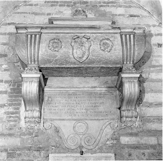 monumento funebre - ambito veronese (sec. XVI)
