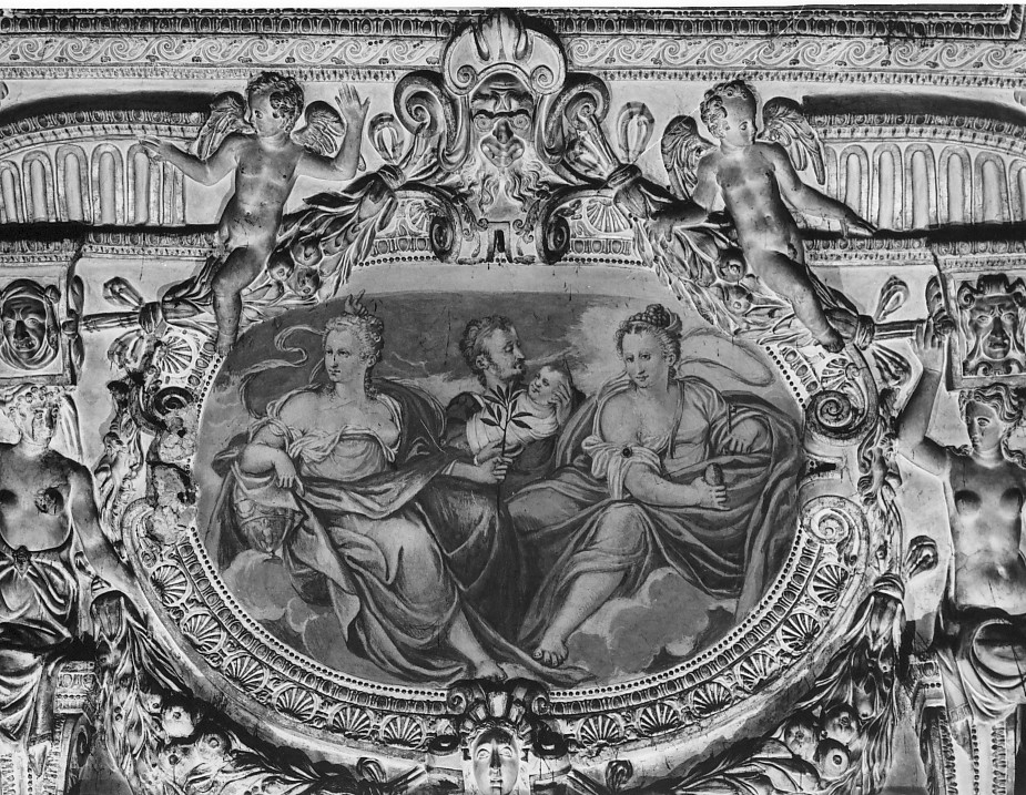 figura maschile (dipinto, elemento d'insieme) di Canera Anselmo (attribuito) (sec. XVI)