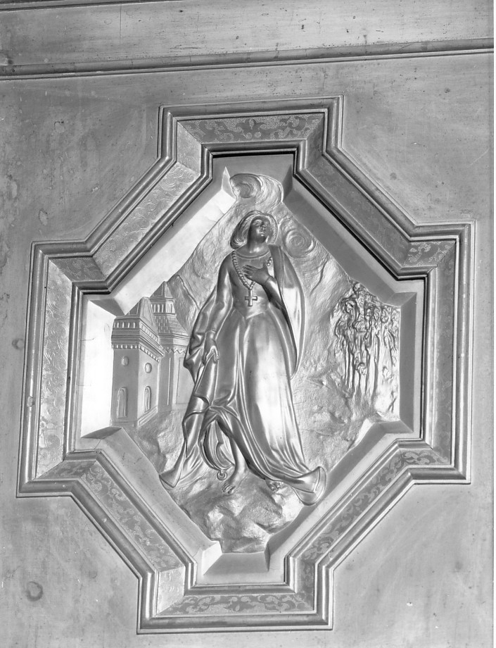 figura femminile (pannello, elemento d'insieme) - ambito Italia settentrionale (sec. XIX)