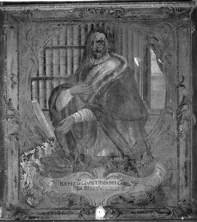 ritratto di ecclesiastico (dipinto, ciclo) - ambito vicentino (inizio sec. XVIII)