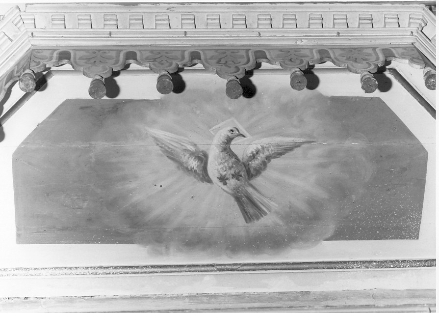 colomba dello Spirito Santo (cielo di baldacchino, elemento d'insieme) - ambito veneto (seconda metà sec. XVIII)