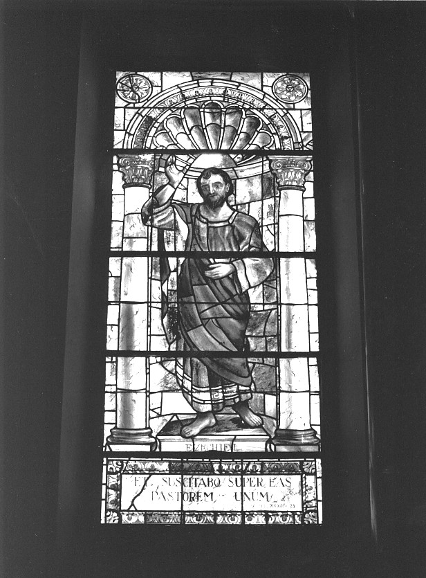 Ezechiele (vetrata) di Ditta Ballardini Scipione (sec. XX)