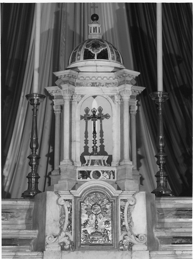 tabernacolo - a tempietto, elemento d'insieme - ambito veneto (sec. XVIII)