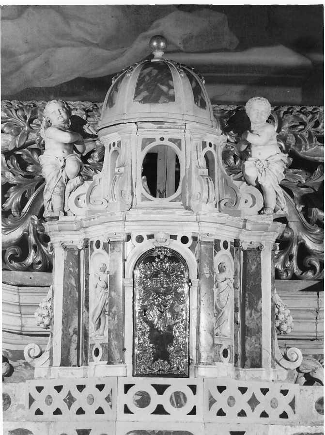 tabernacolo - a tempietto, elemento d'insieme - ambito Italia settentrionale (secc. XVII/ XVIII)