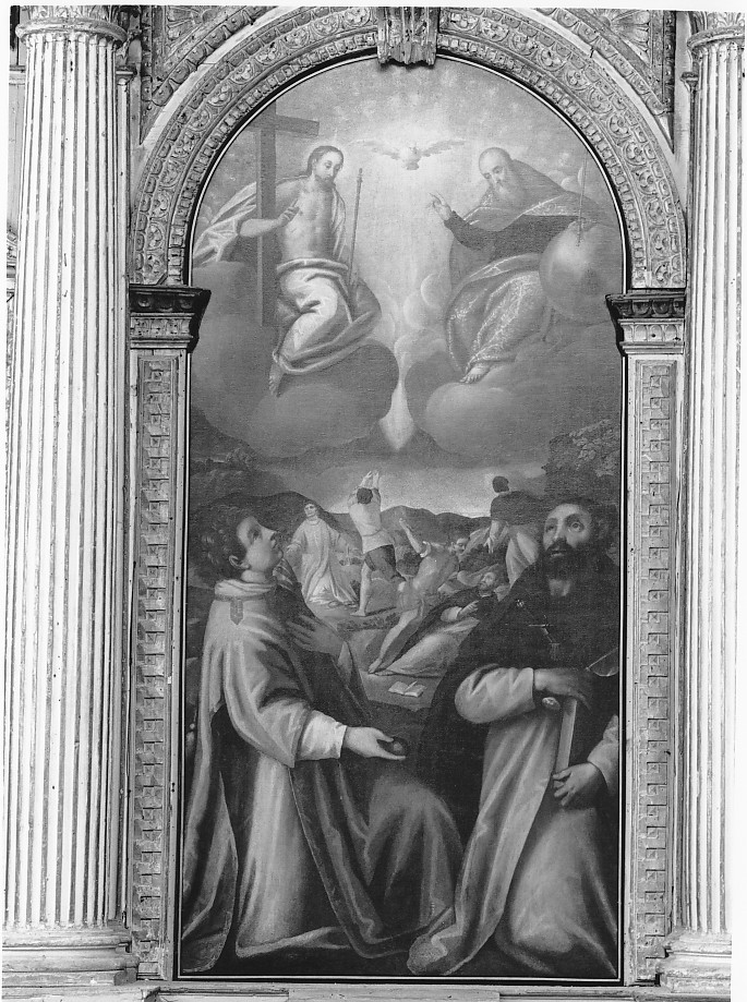 dipinto, elemento d'insieme di Negretti Jacopo detto Palma il Giovane (cerchia) (ultimo quarto sec. XVI)