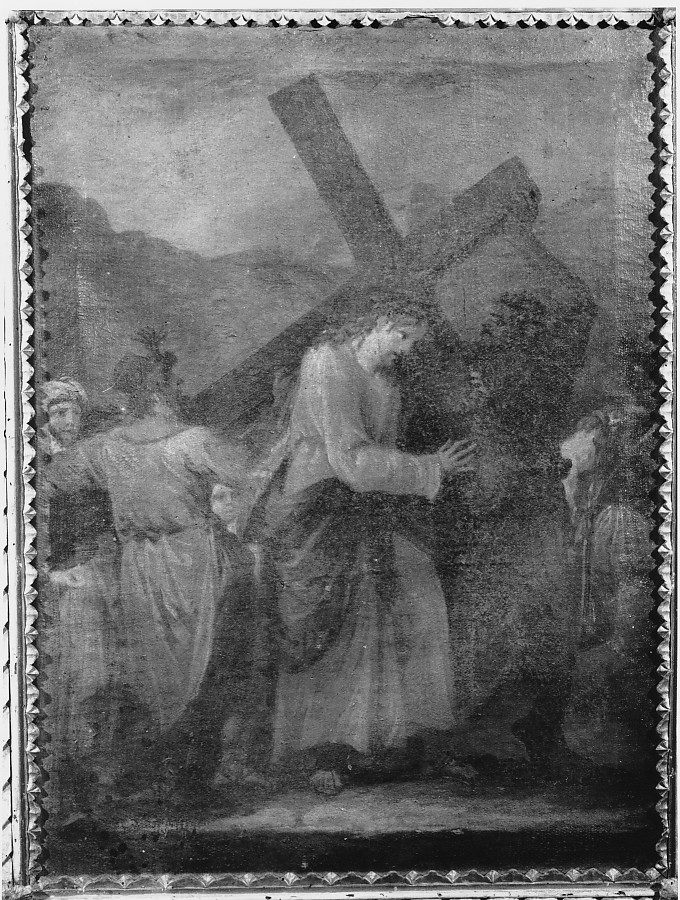 stazione II: Gesù caricato della croce (dipinto, elemento d'insieme) - ambito veneto (prima metà sec. XIX)