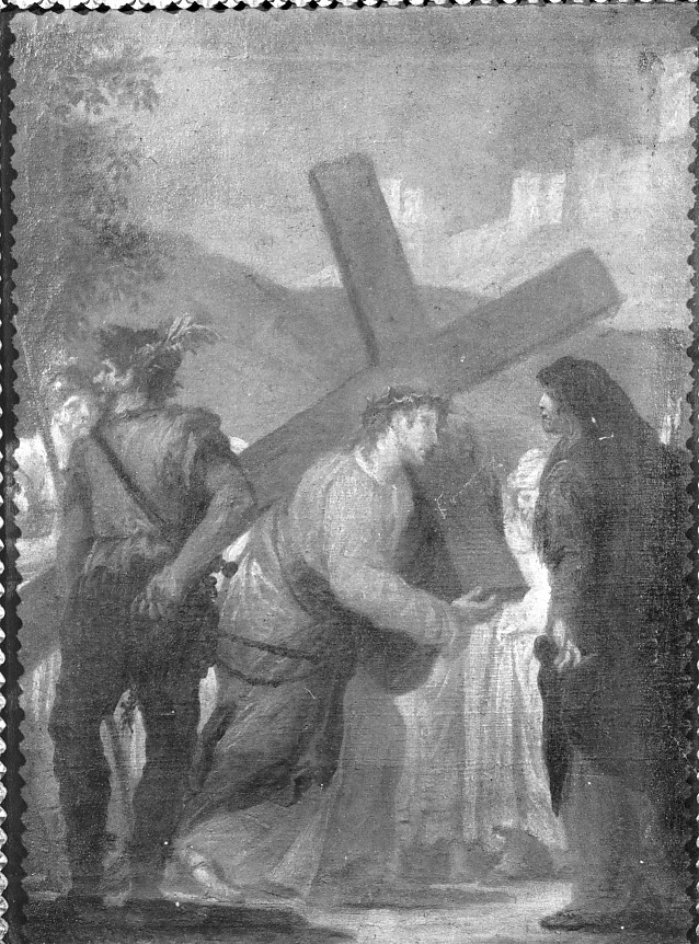 stazione IV: Gesù incontra la Madonna (dipinto, elemento d'insieme) - ambito veneto (prima metà sec. XIX)