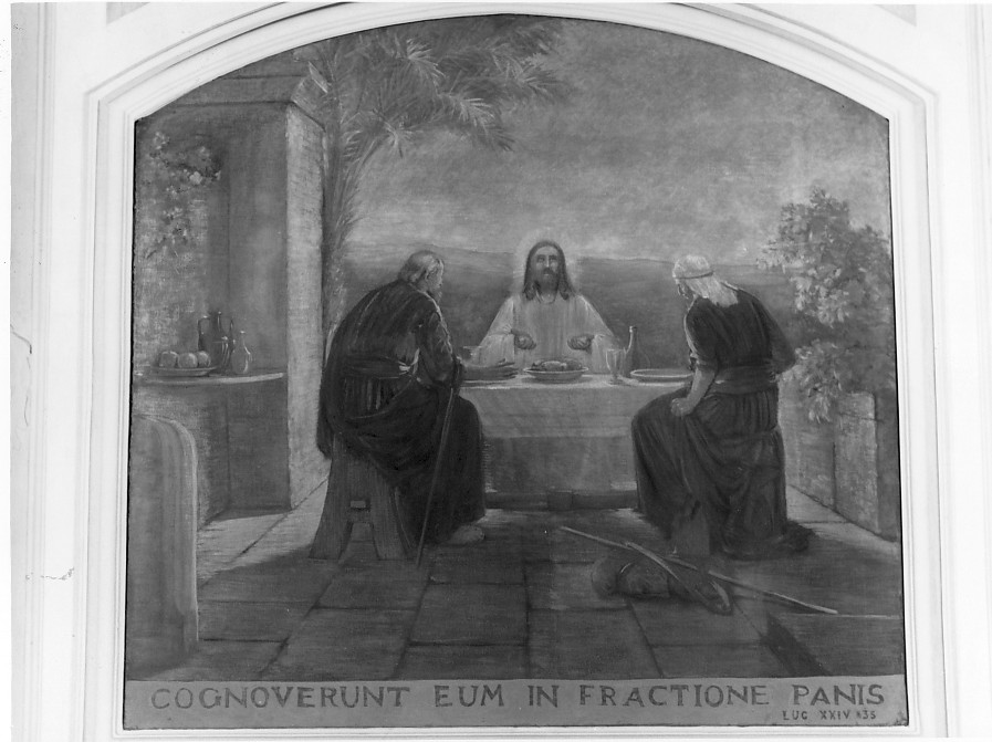 cena in Emmaus (dipinto) - ambito veneto (inizio sec. XX)