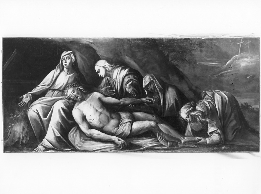 deposizione di Cristo dalla croce (dipinto) - ambito veneto (sec. XVIII)