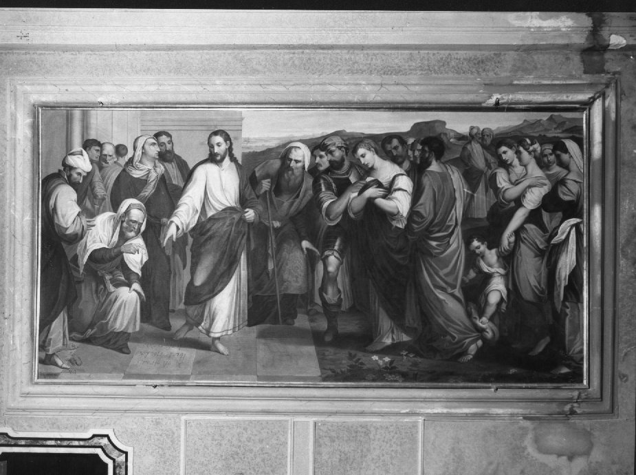 Cristo e l'adultera (dipinto) di Pellesina Giampaolo (sec. XIX)