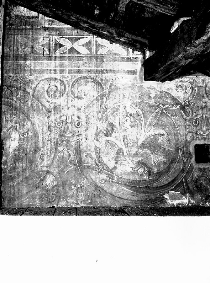 motivi decorativi (dipinto) di Frescante della Torre di San Zeno (attribuito) (metà sec. XIII)
