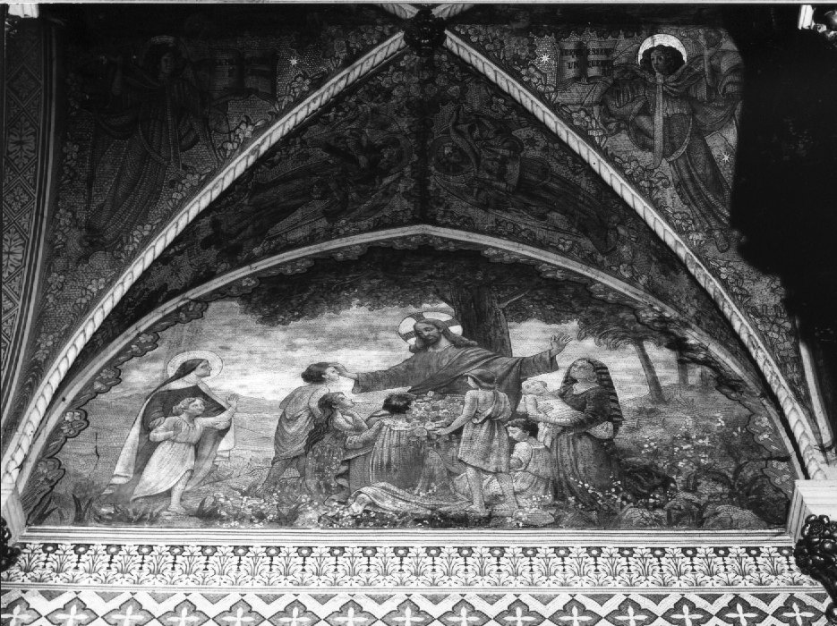 Cristo benedice i fanciulli (dipinto) - ambito veneto (secondo quarto sec. XX)