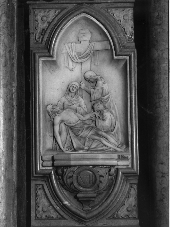 stazione XIII: Gesù deposto dalla croce (rilievo) di Pighi U (secondo quarto sec. XX)