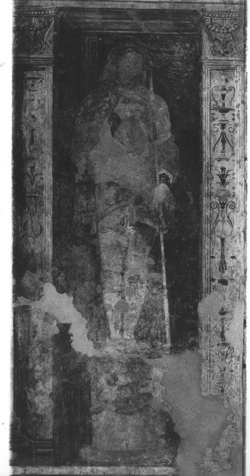 San Rocco (dipinto, elemento d'insieme) di Falconetto Giovanni Maria (bottega) (sec. XV)