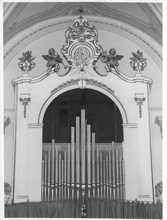 cassa d'organo, insieme di Annibale E (sec. XIX)