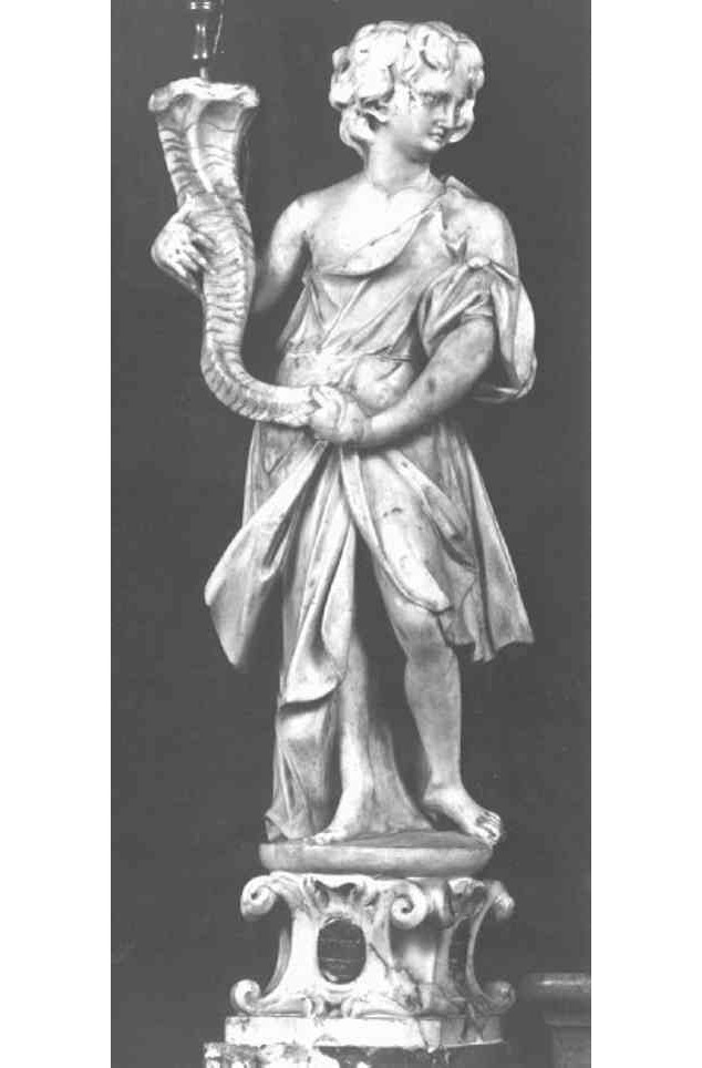 angelo (candelabro - a statua) - ambito veneto (seconda metà sec. XVII)
