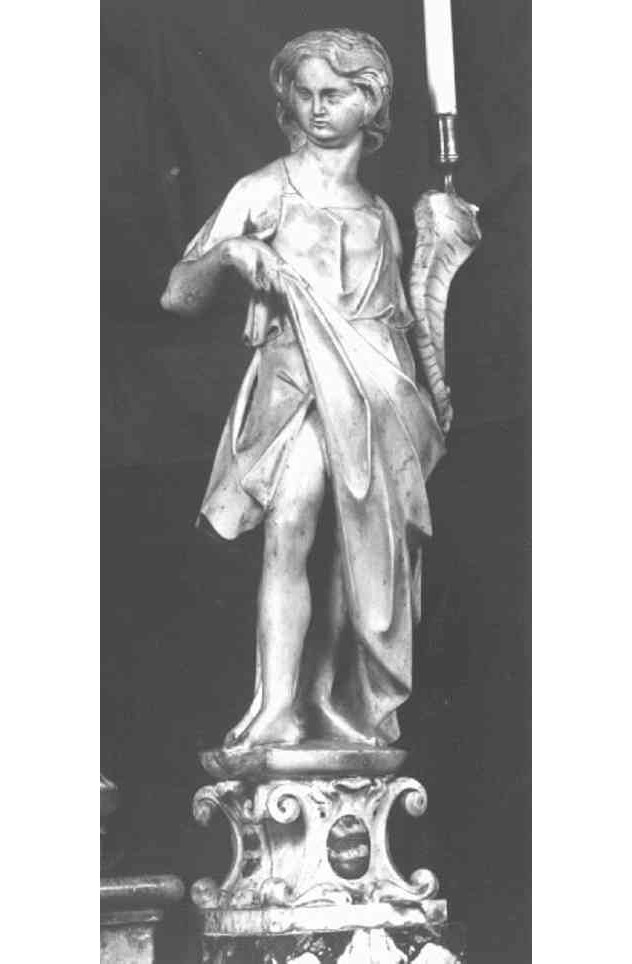 angelo (candelabro - a statua) - ambito veneto (seconda metà sec. XVII)