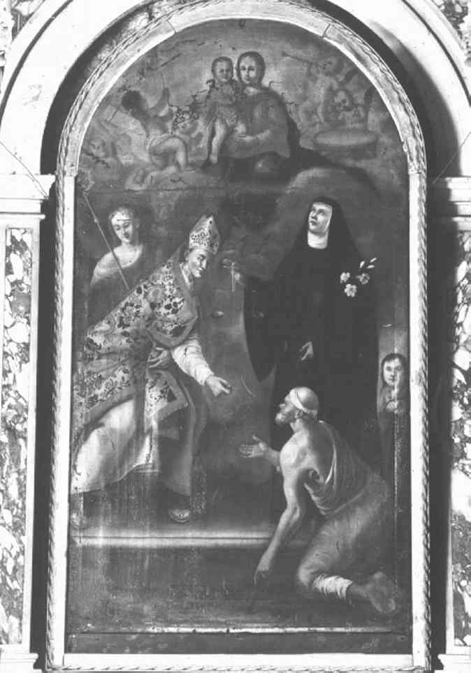 Madonna con Bambino e Santi (dipinto) - ambito veneto (sec. XVII)