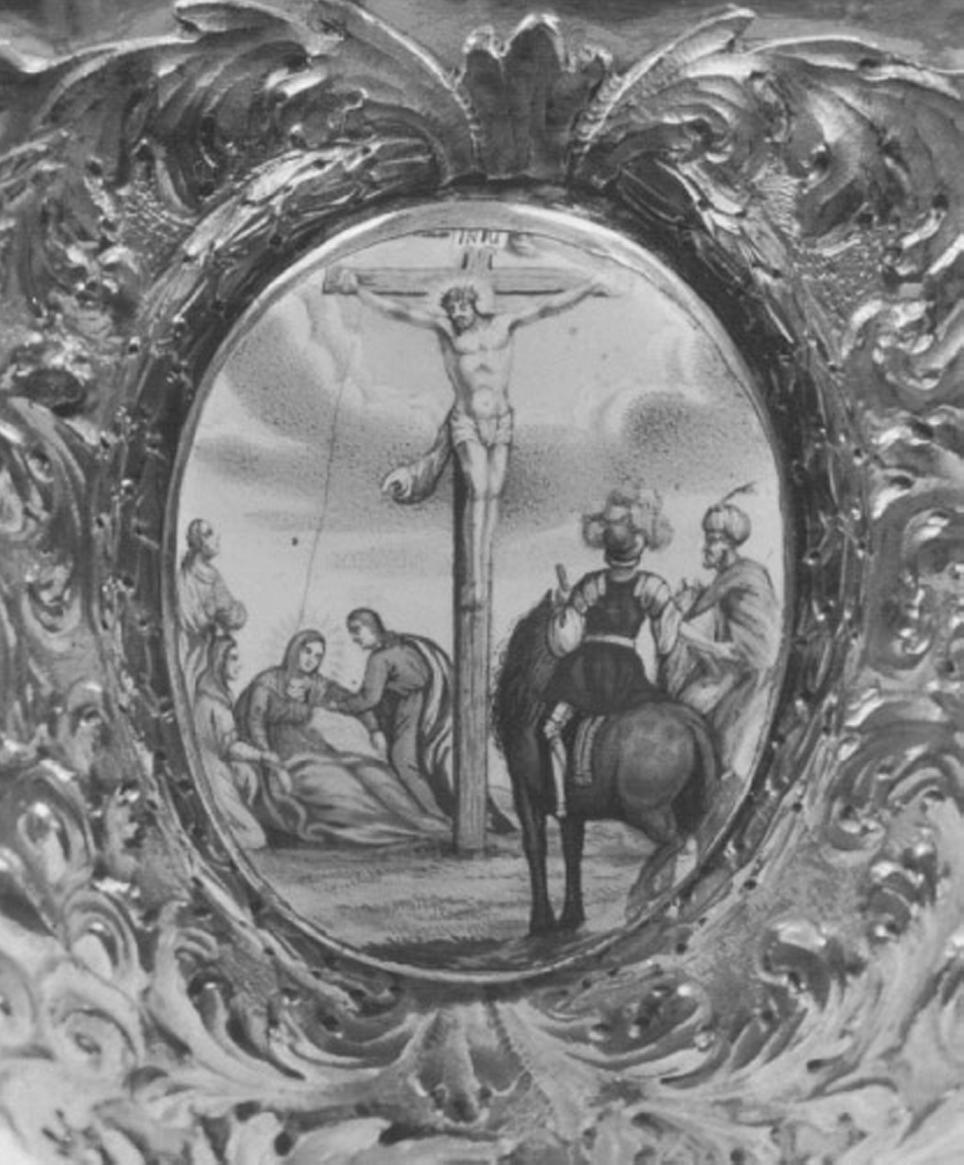 Cristo inchiodato alla croce (dipinto) - ambito veneto (sec. XVIII)