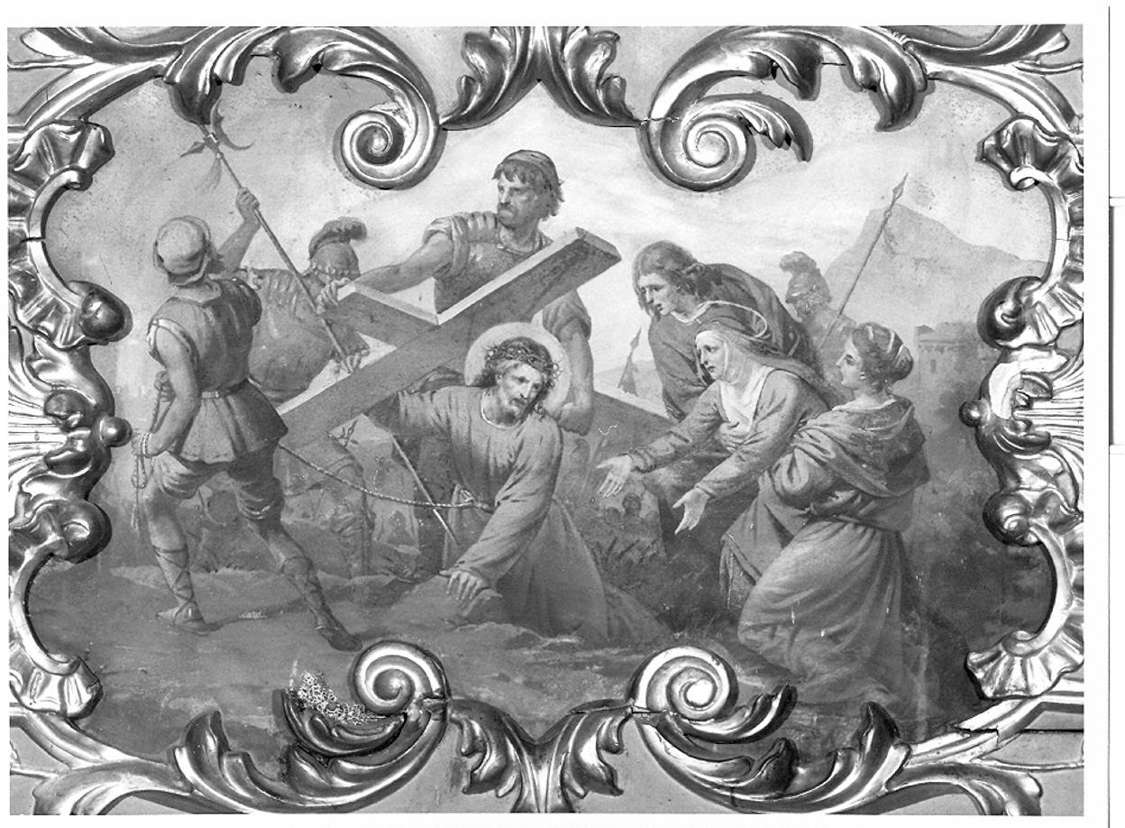 salita di Cristo al monte Calvario (dipinto) - ambito veneto (sec. XVIII)