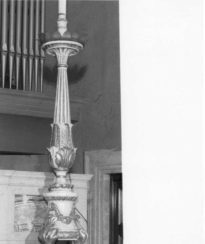 candeliere d'altare - ambito veneto (prima metà sec. XIX)