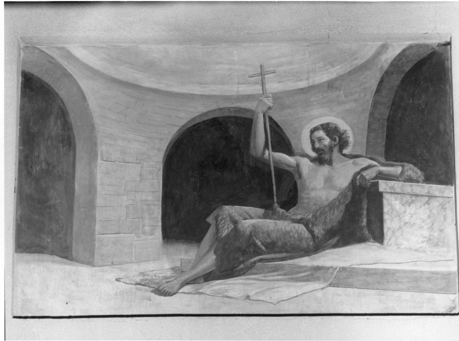 San Giovanni Battista in prigione (dipinto, elemento d'insieme) di Pegrassi Agostino (metà sec. XX)