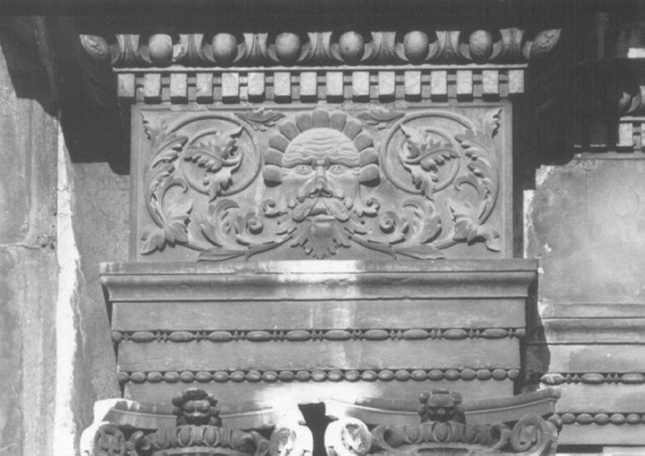 motivi decorativi vegetali (rilievo) di Giovanni da Verona (attribuito) (sec. XVI)