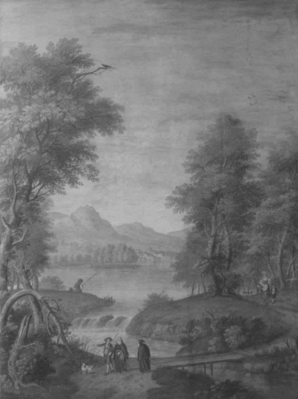 paesaggio (dipinto) di Porta Andrea (sec. XVIII)