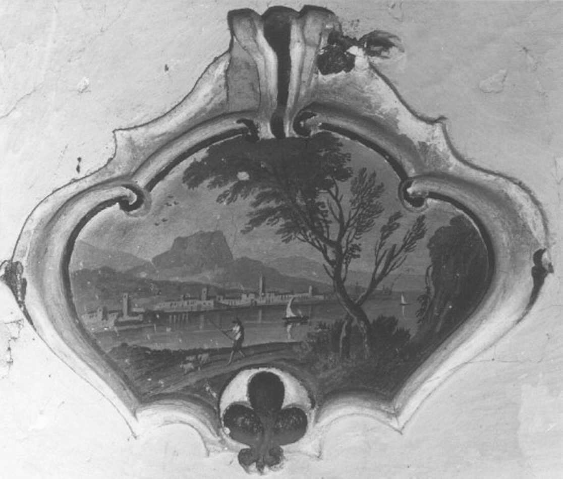 paesaggio lacustre (dipinto) di Porta Andrea (sec. XVIII)
