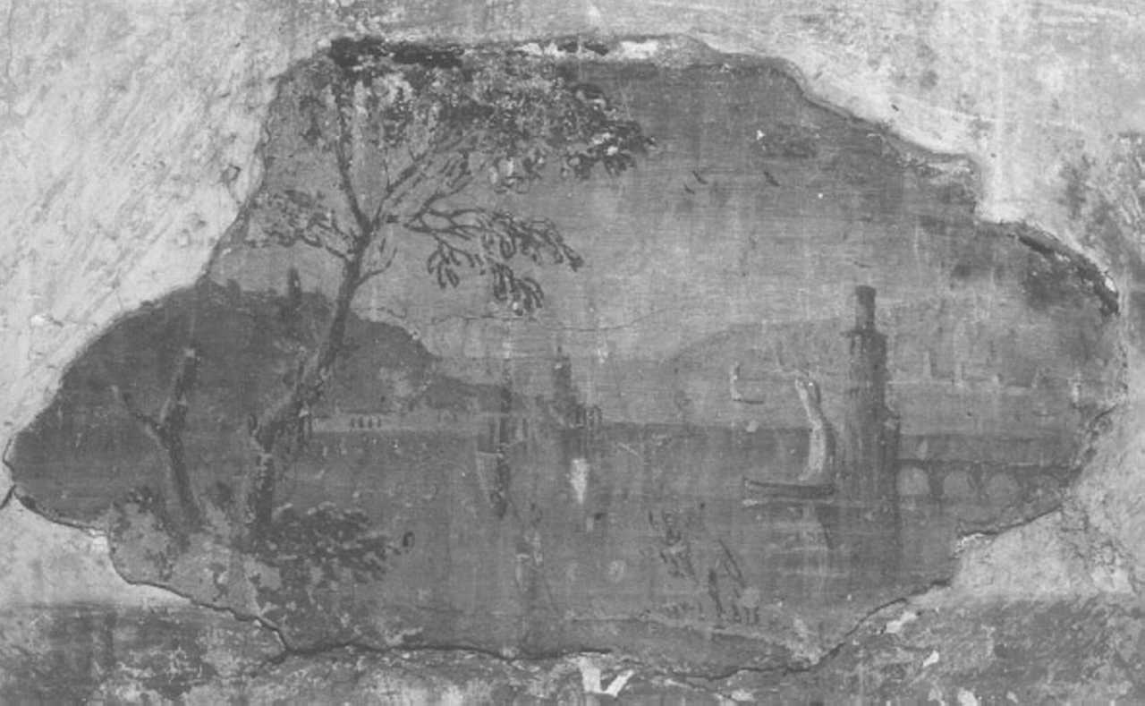 paesaggio fluviale (dipinto) di Porta Andrea (sec. XVIII)