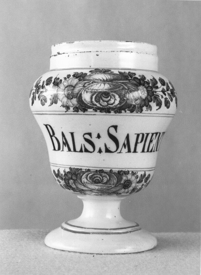motivo decorativo a rosette (vaso da farmacia) di Antonibon Pasquale (sec. XVIII)