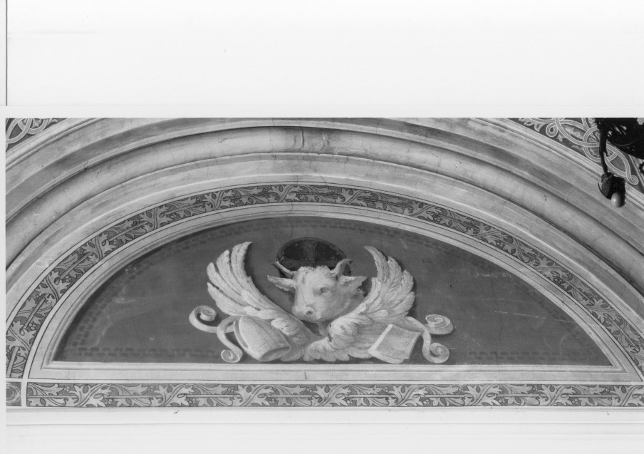 simbolo di San Luca: bue (dipinto, elemento d'insieme) - ambito veneto (sec. XX)