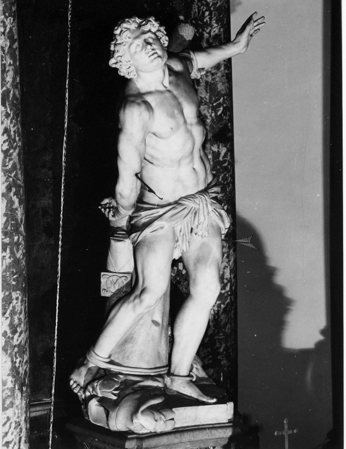 San Sebastiano (scultura, elemento d'insieme) di Marinali Orazio (prima metà sec. XVIII)