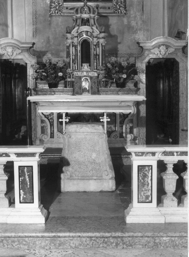 altare maggiore, insieme - ambito veneto (seconda metà sec. XVIII)