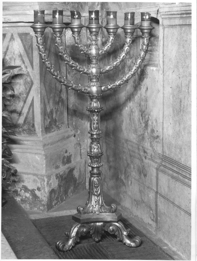 candelabro - ambito veneto (seconda metà sec. XIX)