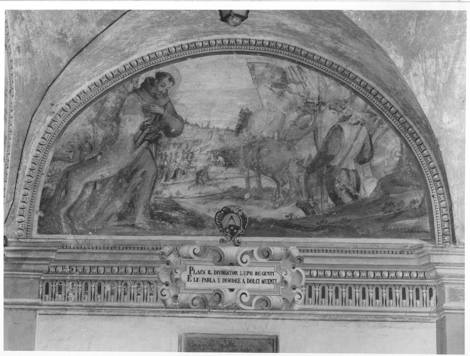 episodi della vita di San Francesco d'Assisi (dipinto, elemento d'insieme) di Muttoni Domenico il Giovane (attribuito) (sec. XVII)