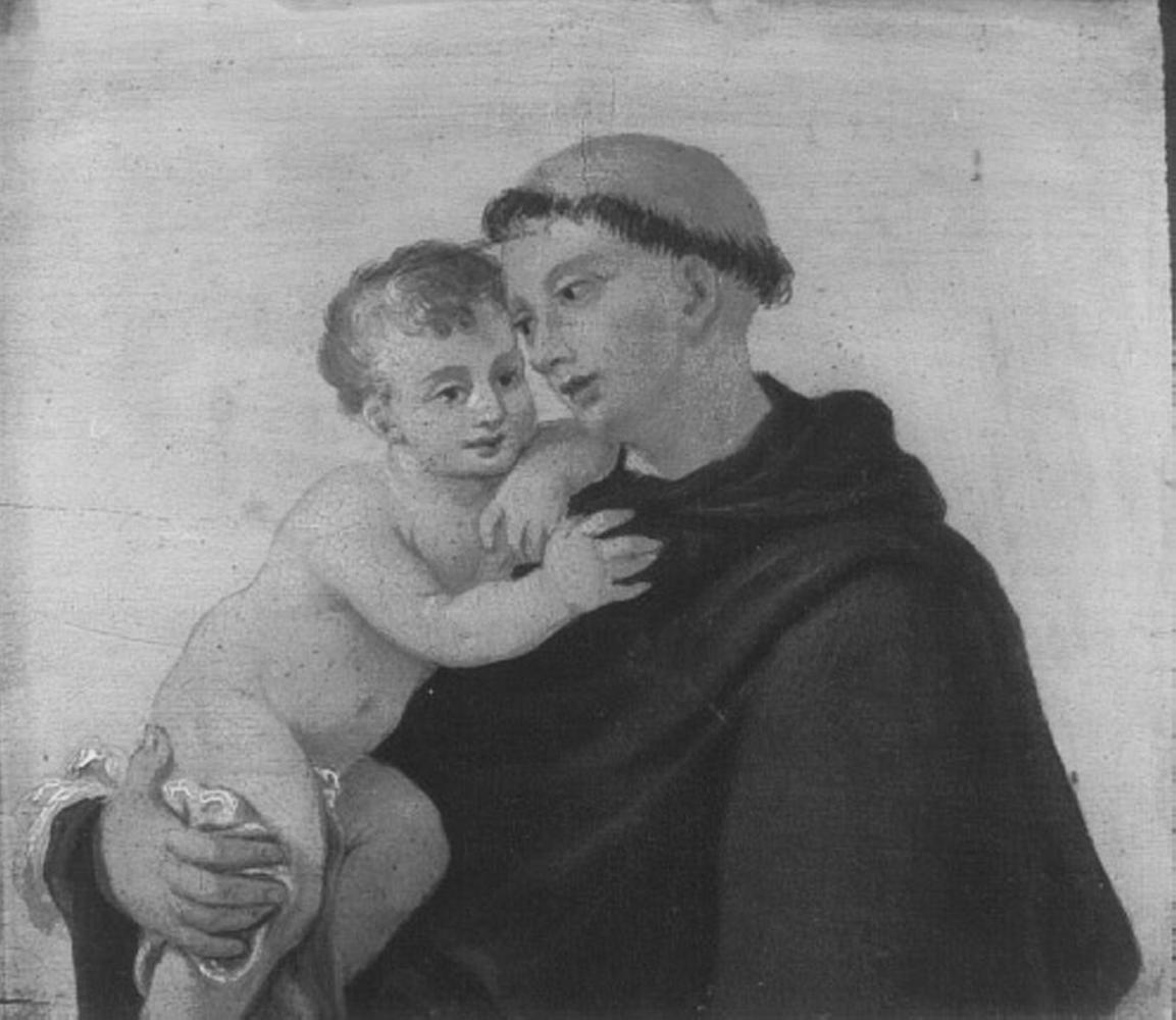 Sant'Antonio da Padova con il bambino (dipinto) - ambito veronese (sec. XVIII)
