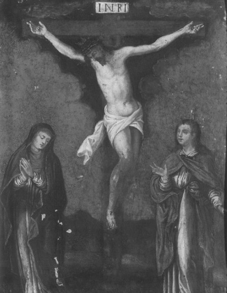 crocifissione di Cristo (dipinto) - ambito veneto (fine sec. XVII)