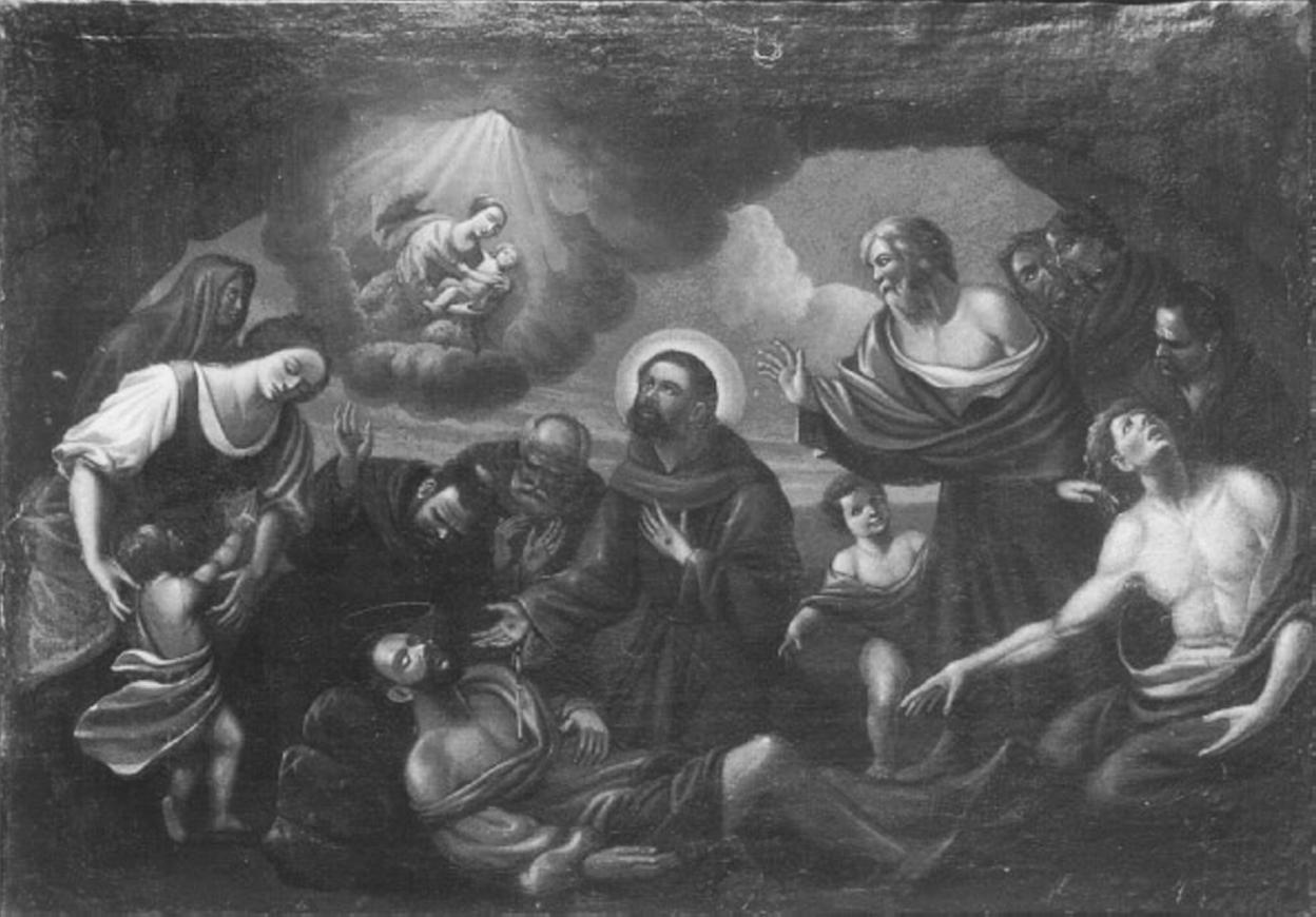 Miracolo di San Francesco d'Assisi, San Francesco d'Assisi (dipinto) - ambito veneto (secc. XVIII/ XIX)