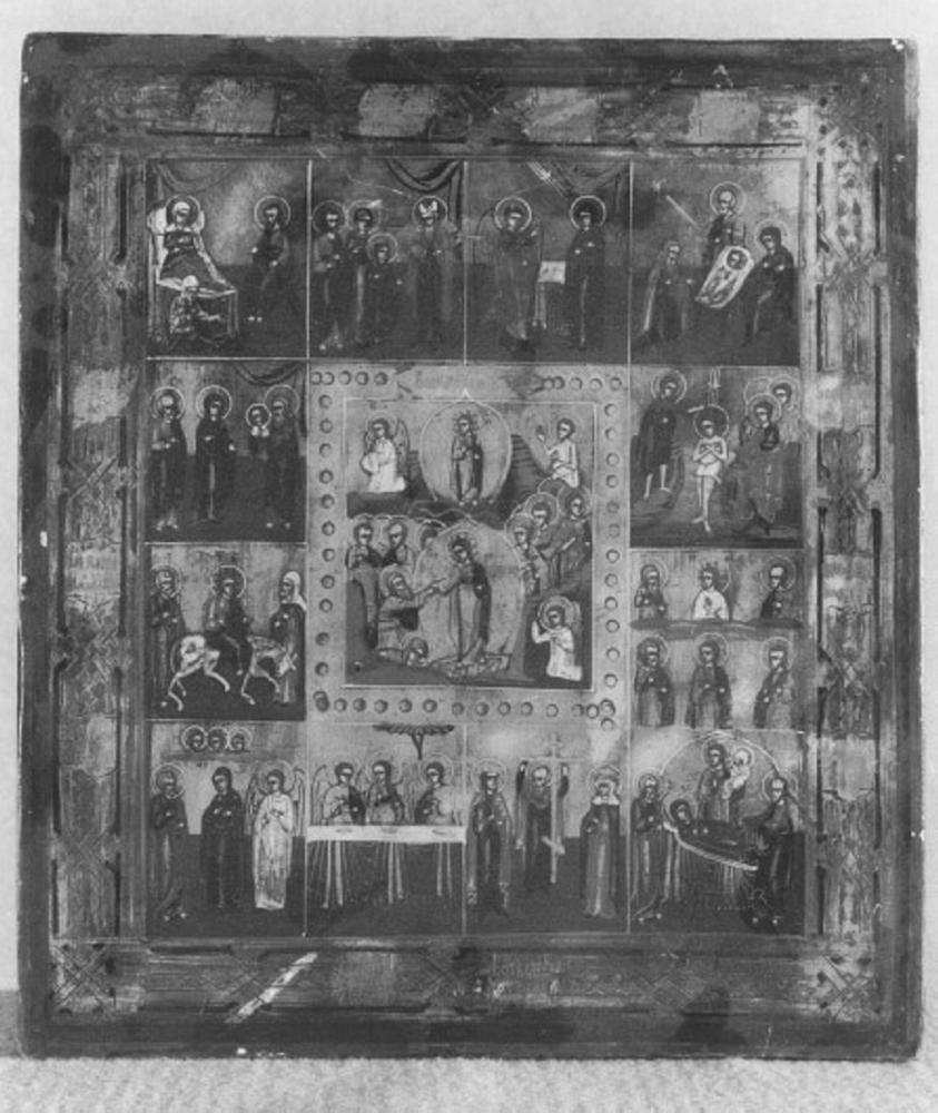 storie della vita di Maria Vergine e di Cristo (dipinto) - ambito russo (sec. XVIII)