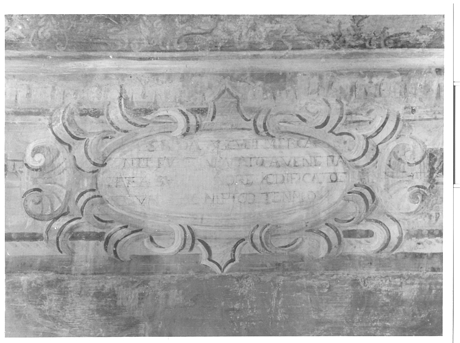 cartiglio con iscrizione (dipinto, elemento d'insieme) di Ligozzi Francesco (bottega) (sec. XVI)