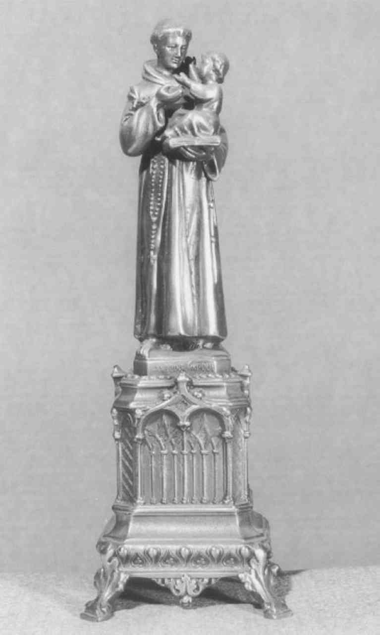 Sant'Antonio da Padova con il bambino (statuetta) - ambito veneto (metà sec. XX)