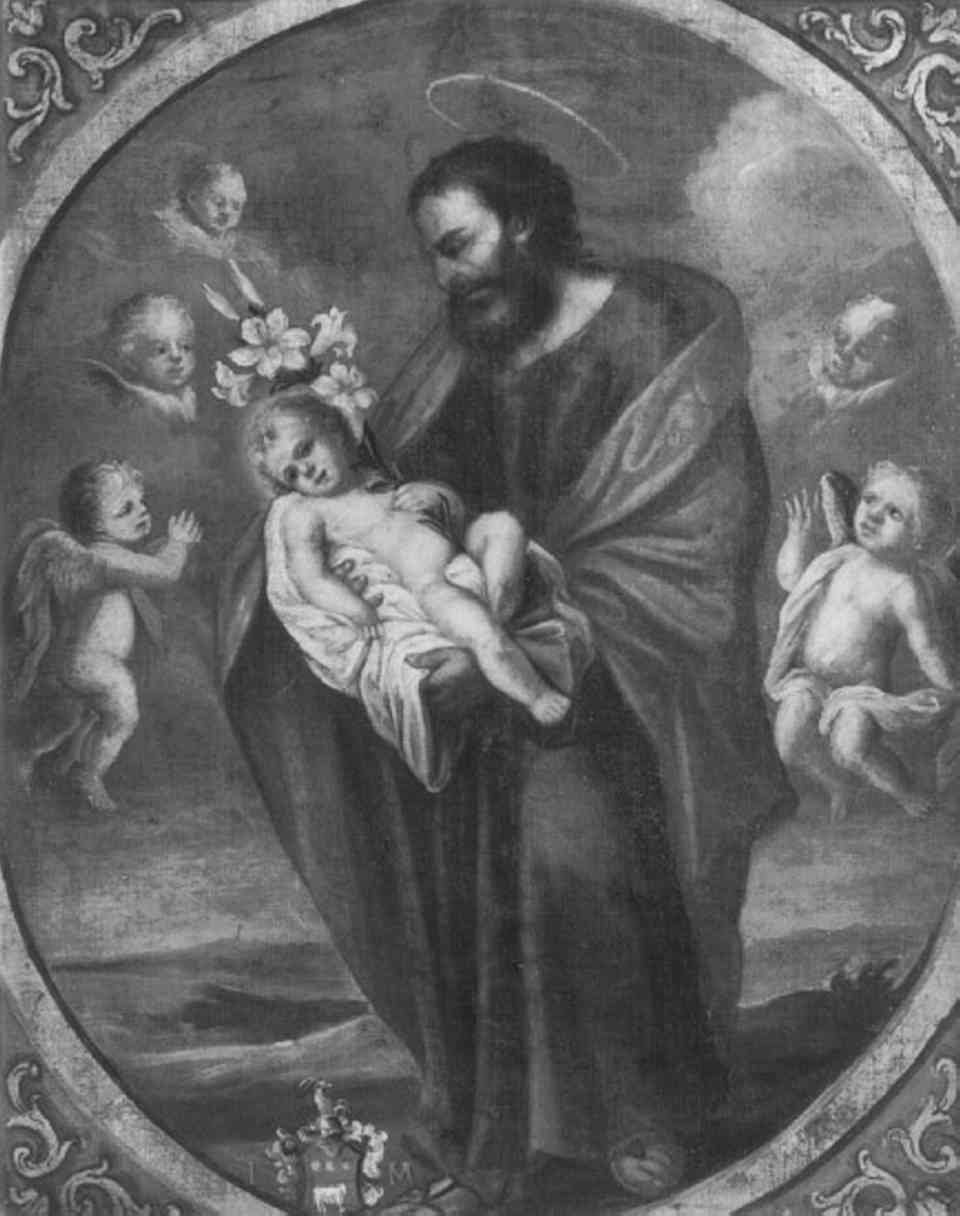 San Giuseppe e Gesù Bambino (dipinto) - ambito veneto (sec. XIX)