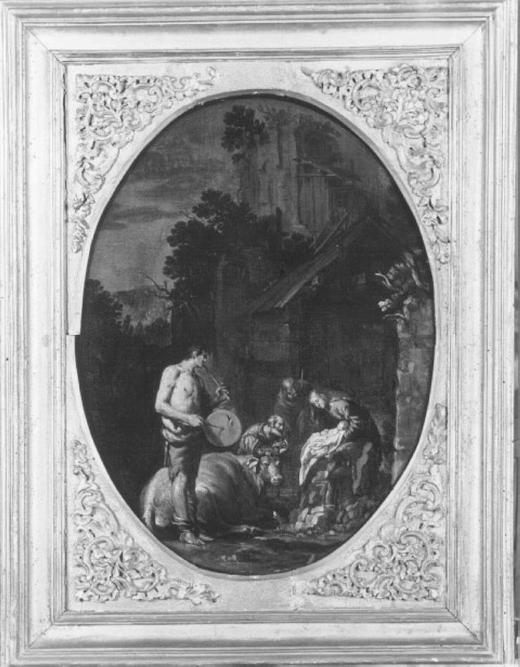 adorazione dei pastori (dipinto) - ambito napoletano (secc. XVII/ XVIII)