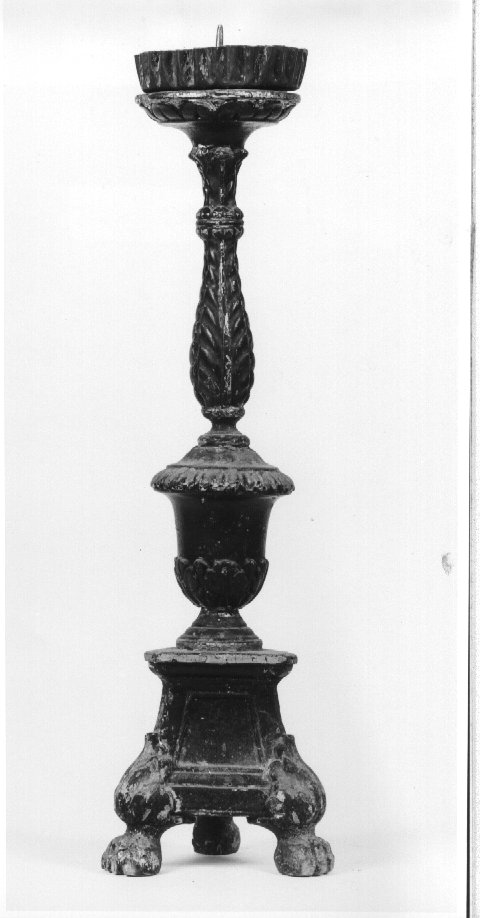 candeliere d'altare - ambito veneto (seconda metà sec. XVIII)